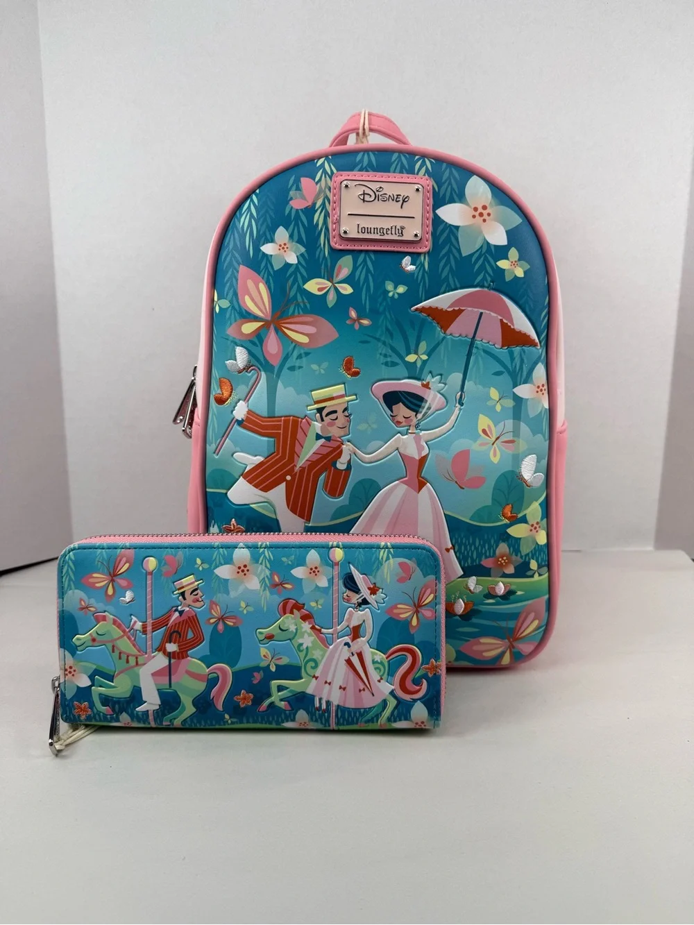 Loungefly Disney Mary Poppins Bert & Mary Mini Backpack & Wallet Set